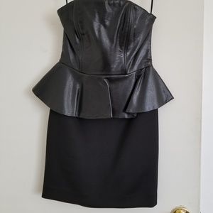 H&M Peplum Fitted Black Dress